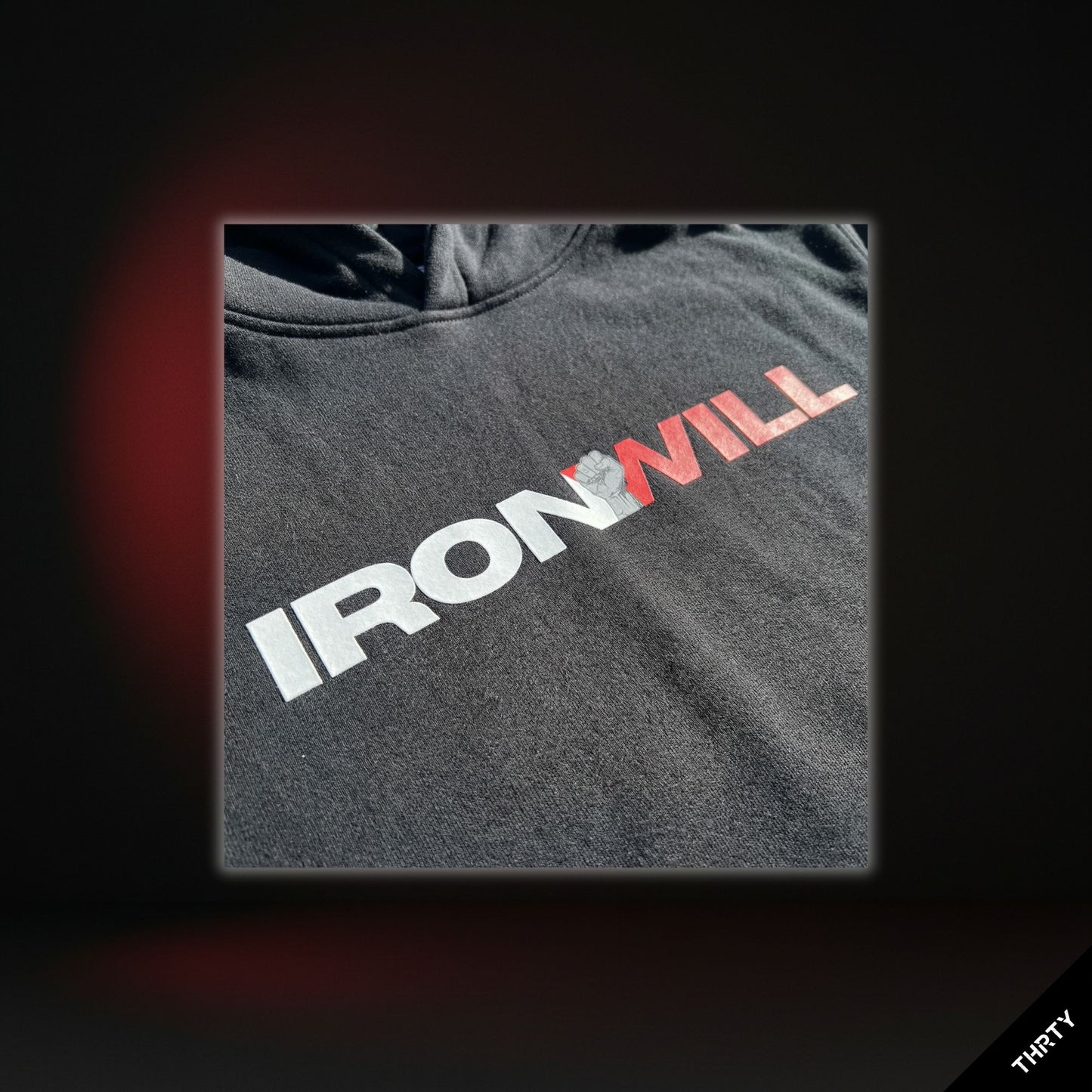 THRTY Oversized Hoodie || IRON WILL (Black)