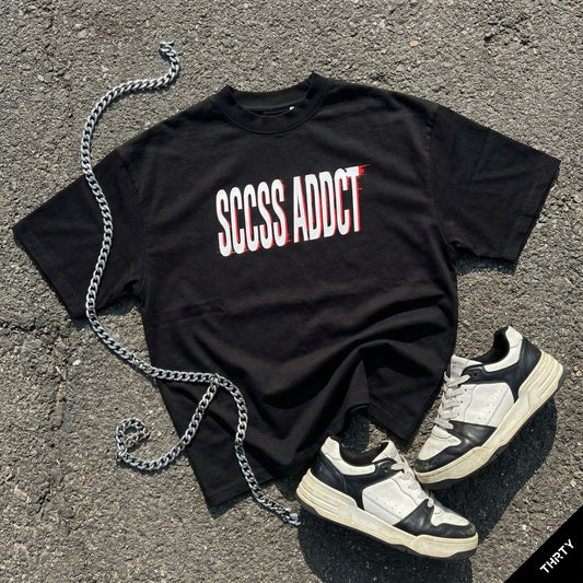 THRTY Oversized Tee || SCCSS ADDCT (Black · French Navy)