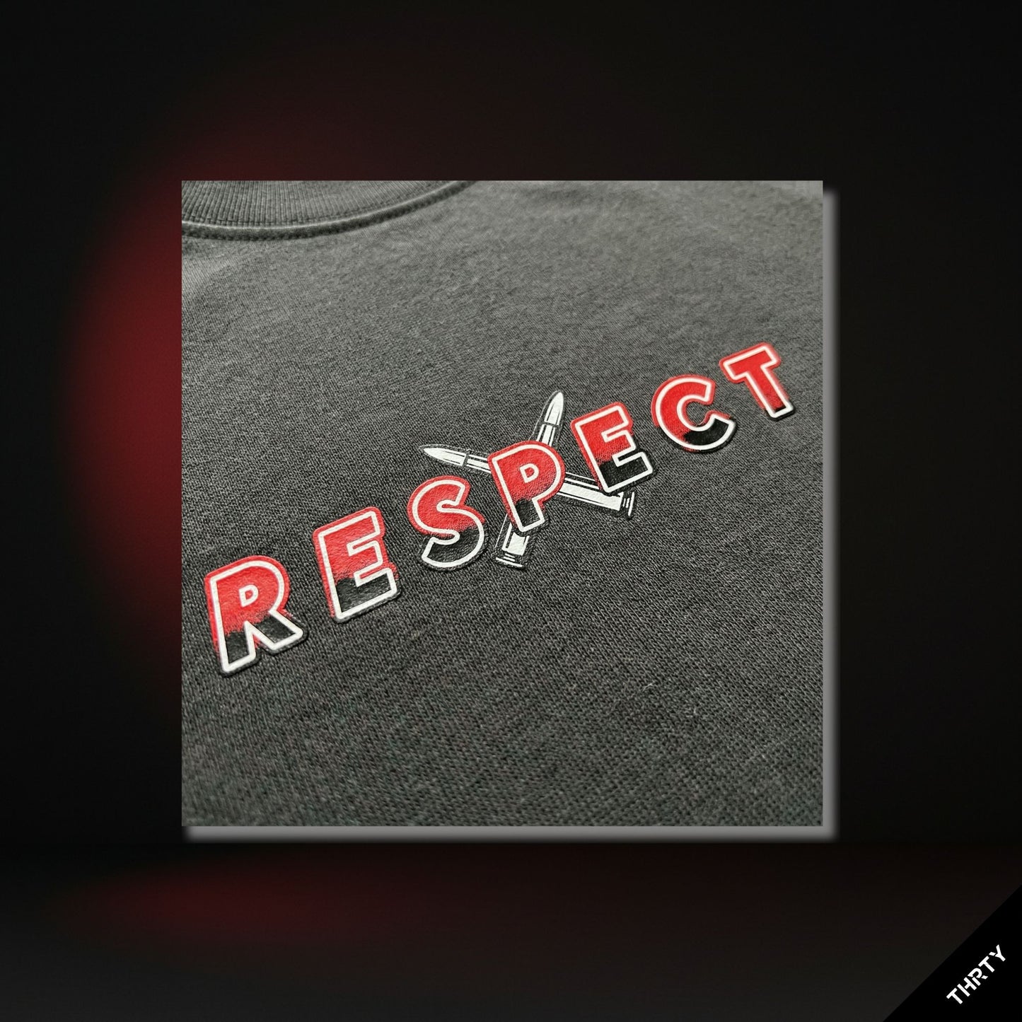 THRTY Oversized Tee || RESPECT (Faded Bone · Faded Black · Faded Eucalyptus)