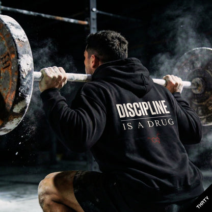 THRTY Oversized Hoodie || DISCIPLINE IS A DRUG (Black)